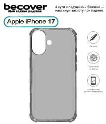 Панель BeCover Anti-Shock для Apple iPhone 17 (713794) Grey