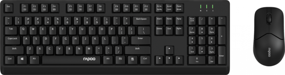 Комплект беспроводной Rapoo X1500 Black Комплект беспроводной Rapoo X1500 Black