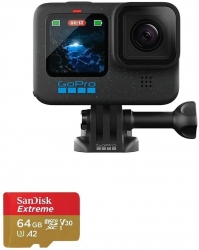 Экшн-камера GoPro HERO12 Black + 64Gb SD card (CHDSB-121-CN)