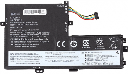Аккумулятор PowerPlant для Lenovo Ideapad S340-14IML (L18C3PF7) 11.4V 4500mAh (NB482092)