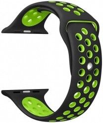 Ремінець Nike Silicon Sport Band for Apple Watch 38mm Black/Green