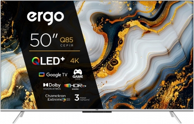 Телевізор Ergo QLED+ 50JUQ85 Телевізор Ergo QLED+ 50JUQ85