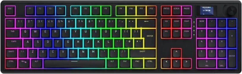 Клавіатура бездротова Hator Skyfall 100 PRO Aurum Vanila Silent RGB UK-ISO Wireless/Bluetooth/USB (HTK4101EU) Black 