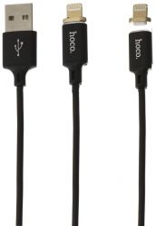 Кабель Hoco U28 Magnetic Absorption Lightning 1m Black Кабель Hoco U28 Magnetic Absorption Lightning 1m Black