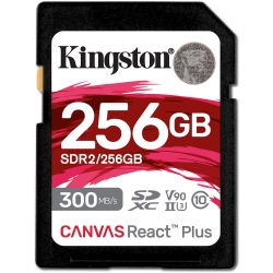 Карта пам'яті Kingston SDXC 256GB Canvas React Plus Class 10 UHS-II U3 V90 (SDR2/256GB) Карта пам'яті Kingston SDXC 256GB Canvas React Plus Class 10 UHS-II U3 V90 (SDR2/256GB)