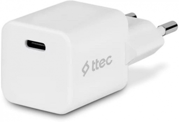Мережевий зарядний пристрій Ttec SmartCharger USB-C /20Вт (2SCP01B) White 