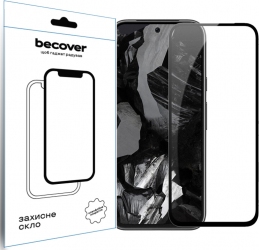 Захисне скло Becover для Google Pixel 8a (711663) Black Захисне скло Becover для Google Pixel 8a (711663) Black