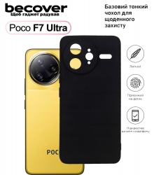 Cиліконовий чохол BeCover для Poco F7 Ultra (713792) Black