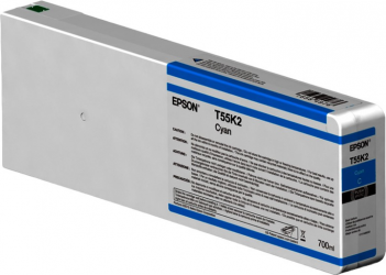 Картридж Epson Singlepack T55K200 UltraChrome HDX/HD 700 мл. (C13T55K200) Cyan 