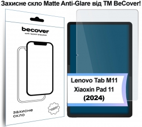 Защитное стекло BeCover (Matte Anti-Glare) для Lenovo Tab M11 (2024) TB-TB330FU/Xiaoxin Pad 11 (2024) 11 Защитное стекло BeCover (Matte Anti-Glare) для Lenovo Tab M11 (2024) TB-TB330FU/Xiaoxin Pad 11 (2024) 11