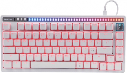 Клавиатура проводная A4Tech Bloody AT75 Alpha Optical Switch USB (4711421002776) White 