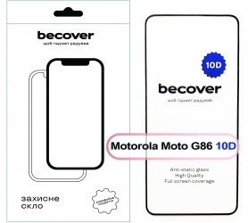 Защитное стекло BeCover для Motorola Moto G86 10D (713743) Black Защитное стекло BeCover для Motorola Moto G86 10D (713743) Black