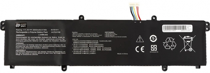Аккумулятор PowerPlant для Asus VivoBook Flip 14 (B31N1911) 11.4V 3600mAh (NB431922)