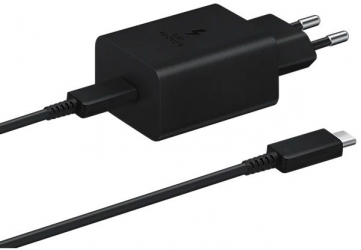 Мережевий зарядний пристрій Samsung 45W Power Adapter Type-C Cable (EP-T4510XBEGRU) Black Мережевий зарядний пристрій Samsung 45W Power Adapter Type-C Cable (EP-T4510XBEGRU) Black