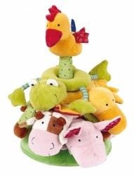 Мягкая игрушка Sigikid Пирамидка с животными 30 см (49419SK) Мягкая игрушка Sigikid Пирамидка с животными 30 см (49419SK)