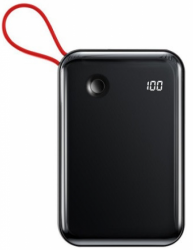 УМБ Baseus Mini S Digital Display 15W 3A 10000 mAh + Lightning Cable (PPXF-E01) Black (187157) - Уцінка УМБ Baseus Mini S Digital Display 15W 3A 10000 mAh + Lightning Cable (PPXF-E01) Black (187157) - Уцінка