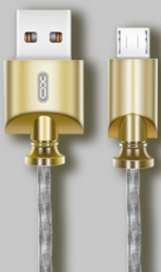 Кабель USB XO NB39 microUSB 1m 2.4A Gold (115214) - Уцінка Кабель USB XO NB39 microUSB 1m 2.4A Gold (115214) - Уцінка