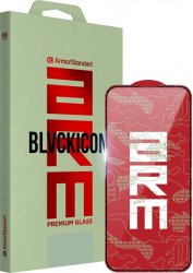 Защитное стекло ArmorStandart Corning Black Icon для Apple iPhone 17 Pro (ARM88499) Black