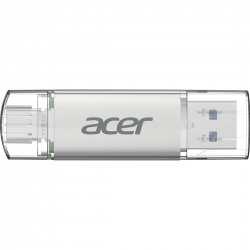 USB флеш накопичувач Acer UT300 64GB USB 3.2/USB Type-C (BL.9BWWA.589) Silver
