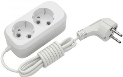 Мережевий подовжувач Electrum EL ABS SB-2E із заземленням 2 розетки 5 м (C-ES-1789)