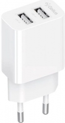 Сетевое зарядное устройство Gelius Simple GP-HC059 (2 USB/2.4A) + Cable Type-C White