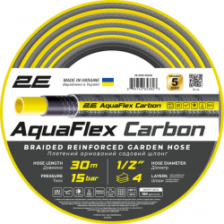 Шланг садовый 2Е AquaFlex Carbon 3/4 Шланг садовый 2Е AquaFlex Carbon 3/4