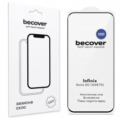 Защитное стекло BeCover для Infinix Hot 70 (X6895B) 10D (716097) Black