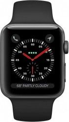 Смарт часы Apple Watch Series 3 GPS 42mm Space Grey Aluminium Case with Black Sport Band (MQL12FS/A) Смарт часы Apple Watch Series 3 GPS 42mm Space Grey Aluminium Case with Black Sport Band (MQL12FS/A)