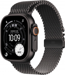 Apple Watch Ultra 3 GPS + Cellular 49mm Black Titanium Case with Black Titanium Milanese Loop - M (MF1Q4QP/A) Apple Watch Ultra 3 GPS + Cellular 49mm Black Titanium Case with Black Titanium Milanese Loop - M (MF1Q4QP/A)
