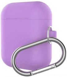Чохол для навушників Silicon case для Apple AirPods Lavender purple 