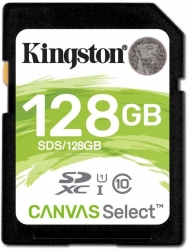 Карта памяти Kingston SDXC 128GB Canvas Select Class 10 UHS-I U1 (SDS/128GB) (135720) - Уценка Карта памяти Kingston SDXC 128GB Canvas Select Class 10 UHS-I U1 (SDS/128GB) (135720) - Уценка