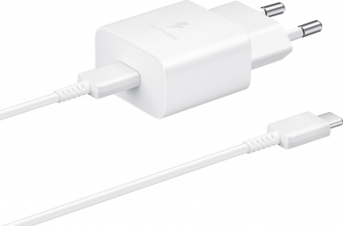 Мережевий зарядний пристрій Samsung 15W Power Adapter Type-C Cable (EP-T1510XWEGRU) White (177570) - Уцінка Мережевий зарядний пристрій Samsung 15W Power Adapter Type-C Cable (EP-T1510XWEGRU) White (177570) - Уцінка