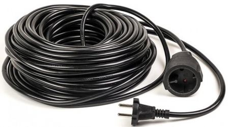 Подовжувач PowerPlant JY-3021/30 30 м, 2x1.0мм2, 8А (PPEA08M300S1) Black Подовжувач PowerPlant JY-3021/30 30 м, 2x1.0мм2, 8А (PPEA08M300S1) Black