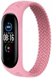 Ремешок BeCover Elastic Nylon Style для Xiaomi Mi Smart Band 5/Mi Smart Band 6 (Size S) (706141) Pink