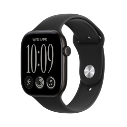 Apple Watch Series 12 GPS 42mm Black Aluminium Case with Black Sport Band - M/L (MJEC4RK/A)