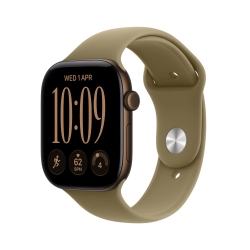 Apple Watch Series 12 GPS 42mm Dark Bronze Aluminium Case with Olive Sport Band - M/L (MJEG4RK/A)