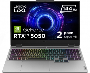 Ноутбук Lenovo LOQ 15IRX10 (83JE00X5RA) Luna Grey