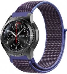 Ремінець BeCover Nylon Style для Xiaomi iMi KW66 / Mi Watch Color / Haylou LS01 / LS02 (705884) Purple