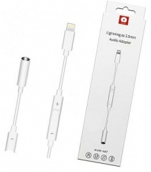 Адаптер WUW X87 lightning to AUX White (110675) - Уценка Адаптер WUW X87 lightning to AUX White (110675) - Уценка