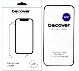 Защитное стекло BeCover для Apple iPhone 15 10D (711329) Black