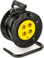 Удлинитель на катушке PowerPlant JY-2000/40 40 м, 2x1.0мм2, 8А, 4 розетки (PPRA08M400S4) Удлинитель на катушке PowerPlant JY-2000/40 40 м, 2x1.0мм2, 8А, 4 розетки (PPRA08M400S4)