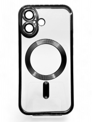 Панель BeCover TPU Chrome Case (MagSafe) для Apple iPhone 16 Plus (712075) Black