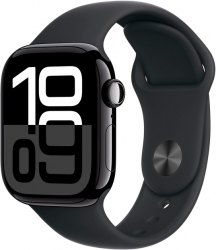 Apple Watch Series 10 GPS 42mm Jet Black Aluminium Case with Black Sport Band - M/L (MWWF3QH/A) Apple Watch Series 10 GPS 42mm Jet Black Aluminium Case with Black Sport Band - M/L (MWWF3QH/A)