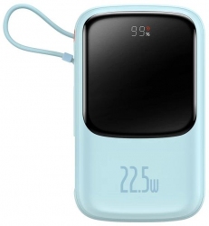 УМБ Baseus Qpow Pro 22.5W 10000mAh (PPQD020103) Blue (188328) - Уцінка УМБ Baseus Qpow Pro 22.5W 10000mAh (PPQD020103) Blue (188328) - Уцінка