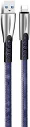 Кабель ColorWay USB — Apple Lightning (zinc alloy) 2.4 A 1 м Blue (152022) - Уцінка