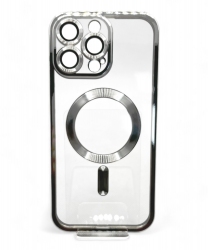 Панель BeCover TPU Chrome Case (MagSafe) для Apple iPhone 16 Pro Max (712088) Silver