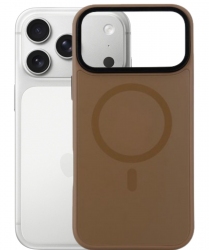 Панель BeCover FIBRA ArcLine Case with MagSafe для Apple iPhone 17 Pro (715383) Brown
