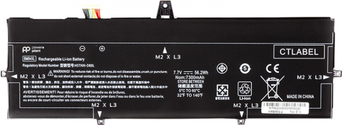 Акумулятор PowerPlant для ноутбуків HP EliteBook x360 1030 G3 Series (BM04XL) 7.7V 7300mAh (NB462070)