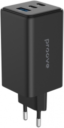 Сетевое зарядное устройство Proove Pocket GaN Max 100W 2Type-C + USB (600690001) Black Сетевое зарядное устройство Proove Pocket GaN Max 100W 2Type-C + USB (600690001) Black