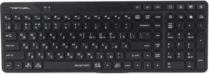 Клавіатура бездротова A4Tech FBK27C AS Wireless (4711421000185) Black 
